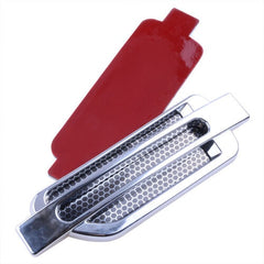 2PCS Chrome Car Auto Bonnet Air Intake Flow Side Fender Vent Hood Scoop Cover