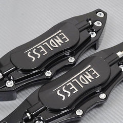 Universal Car Aluminum Alloy ENDLESS Front & Rear Disc Brake Caliper Cover Big Size (Black Colour)