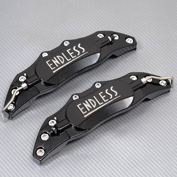 Universal Car Aluminum Alloy ENDLESS Front & Rear Disc Brake Caliper Cover Big Size (Black Colour)