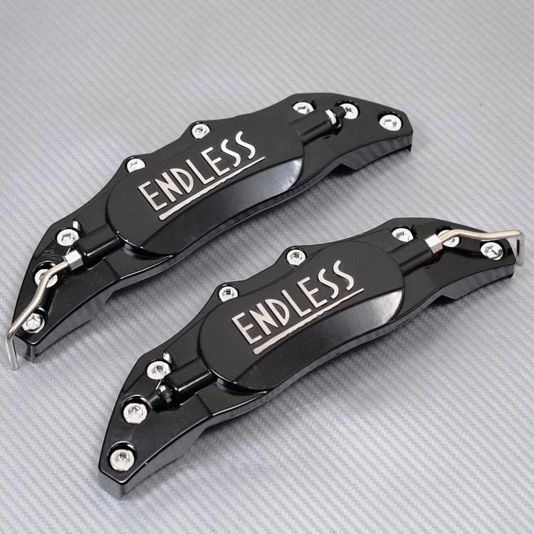 Universal Car Aluminum Alloy ENDLESS Front & Rear Disc Brake Caliper Cover Big Size (Black Colour)