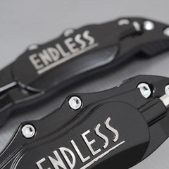 Universal Car Aluminum Alloy ENDLESS Front & Rear Disc Brake Caliper Cover Big Size (Black Colour)