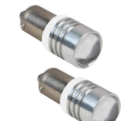 1pc BA9S White 2 SMD LED Parking Light 1W Super Bright Car Interior License Plate Wedge Dome Trunk Dashboard Bulb for Car Bike and Motorcycle