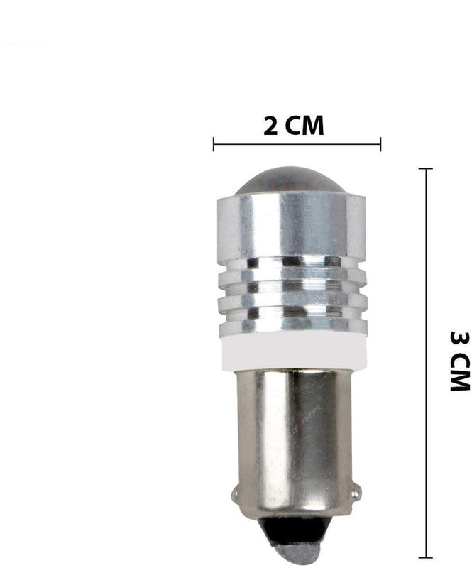 1pc BA9S White 2 SMD LED Parking Light 1W Super Bright Car Interior License Plate Wedge Dome Trunk Dashboard Bulb for Car Bike and Motorcycle