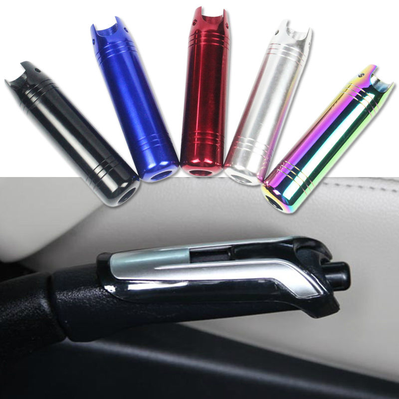 Blue Aluminum alloy Car Handbrake Paillette E-Brake Handle Decoration Cover