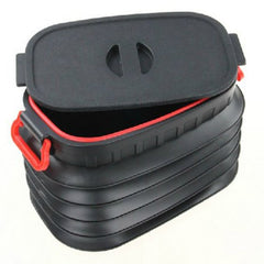 37 Liter Retractable Bucket Collapsible Pail Storage Container Car /Outdoor Camp Use (With Lid)