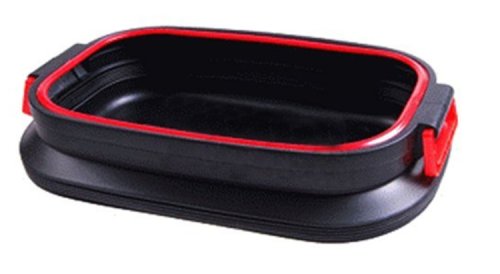 37 Liter Retractable Bucket Collapsible Pail Storage Container Car /Outdoor Camp Use (With Lid)