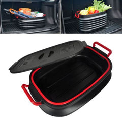 37 Liter Retractable Bucket Collapsible Pail Storage Container Car /Outdoor Camp Use (With Lid)