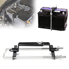 Battery Retaining Holding Clamp Bracket Bolt Tie Hold Down Kit For Car