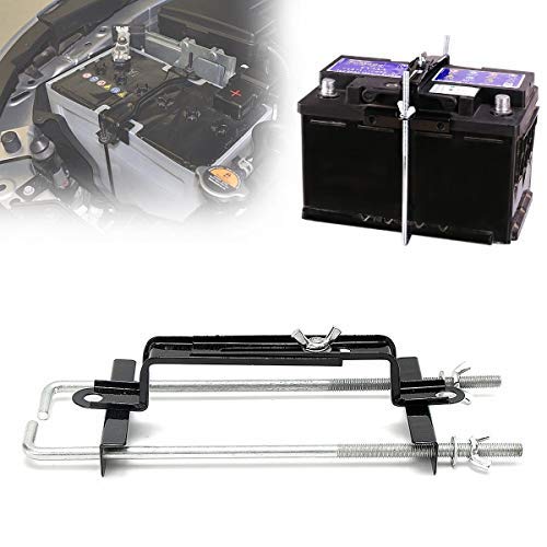 Battery Retaining Holding Clamp Bracket Bolt Tie Hold Down Kit For Car