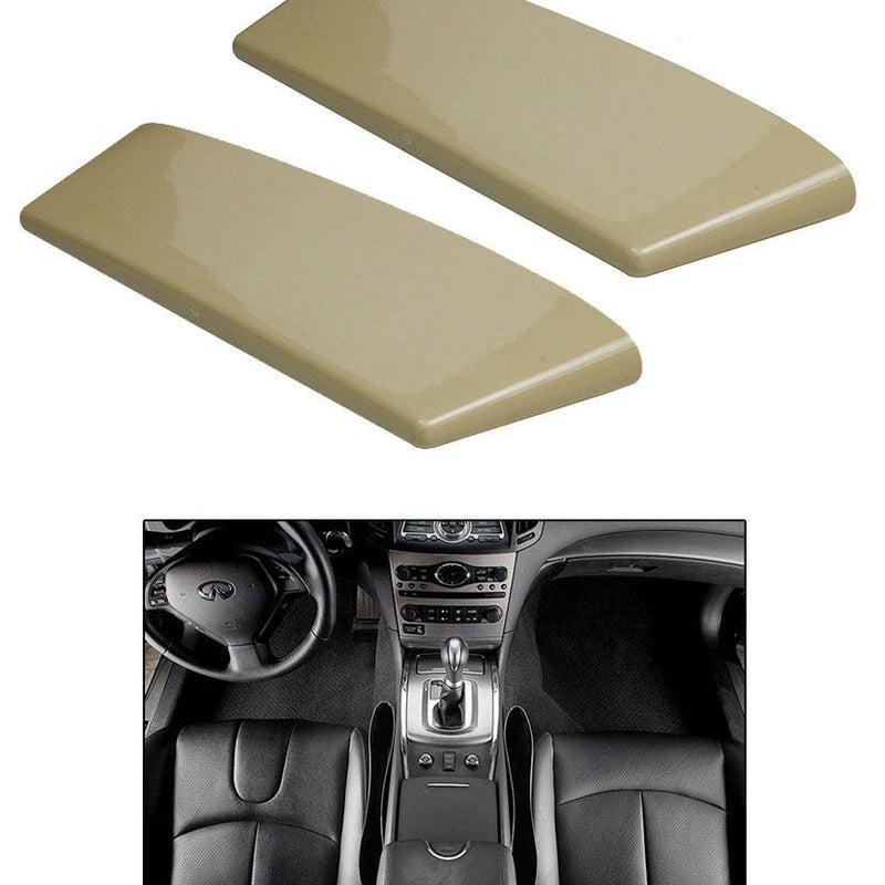 2pcs Catch Caddy Car Seat Catcher, Car Organizer Beige Color