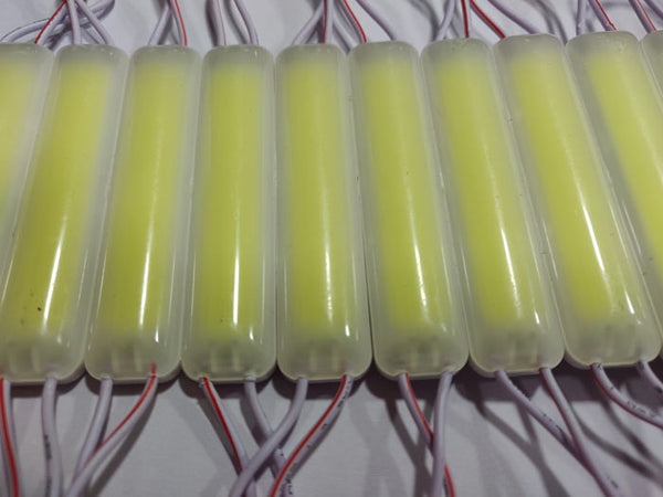 10pcs White Big Tube LED Module String with COB 2W LED DC12V 100LM Light Waterproof IP65 with Adhesive Tape