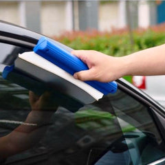 Car Yellow Squeegee Glass Window Dryer Silicone Blade Cleaning Water Wiper (Small)