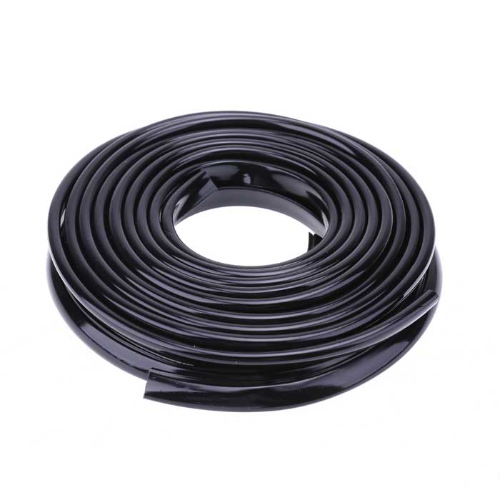 BLACK 5.6M Car Door Edge Lip Strip Guard Protector Moulding Trim Anti Dent Scratch