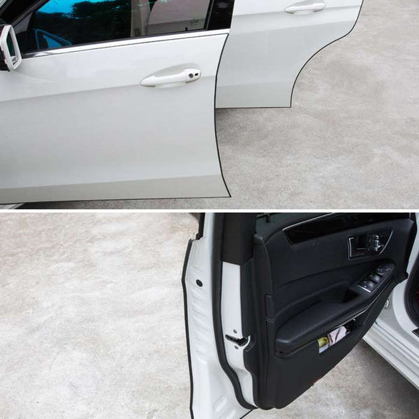 BLACK 5.6M Car Door Edge Lip Strip Guard Protector Moulding Trim Anti Dent Scratch