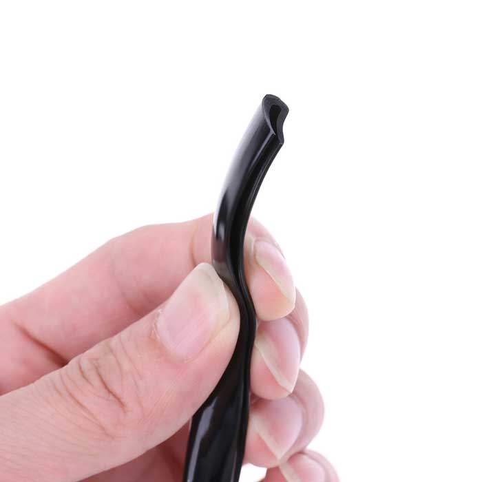 BLACK 5.6M Car Door Edge Lip Strip Guard Protector Moulding Trim Anti Dent Scratch