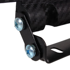 Black-Carbon Fiber Adjustable Rotating Number Plate Auto License Plates Frame Holder