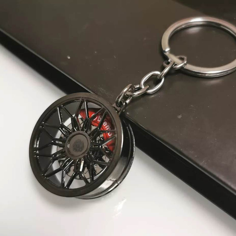 Disc Brake Steel Car Key Chain Wallet Keychain Pendant Hanging Keychain Key Charms Creative Novelty Keychain