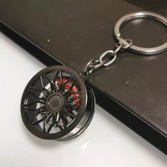 Disc Brake Steel Car Key Chain Wallet Keychain Pendant Hanging Keychain Key Charms Creative Novelty Keychain