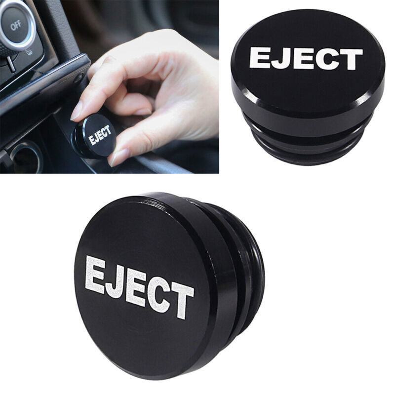 Black Eject Aluminum Car Cigarette Lighter Plug Replacement Push Button Fits Most Automotive Vehicles