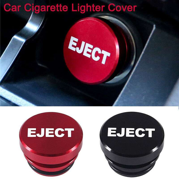 Black Eject Aluminum Car Cigarette Lighter Plug Replacement Push Button Fits Most Automotive Vehicles