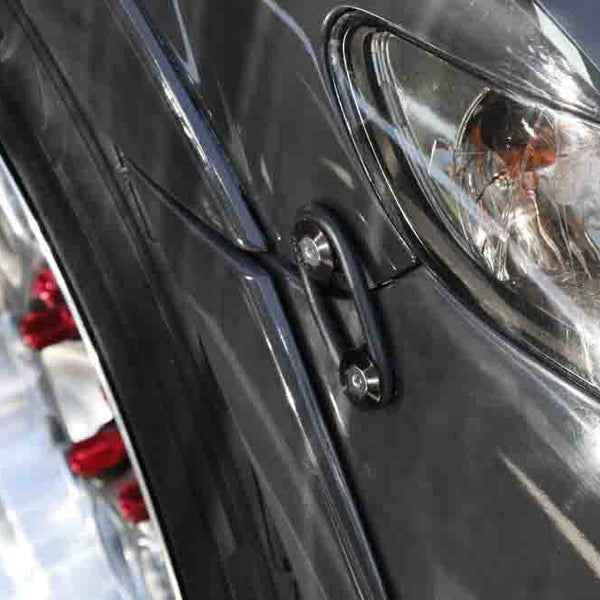 Black Finish JDM Quick Release Fasteners For Car Bumpers Trunk Fender Hatch Lids Kit.