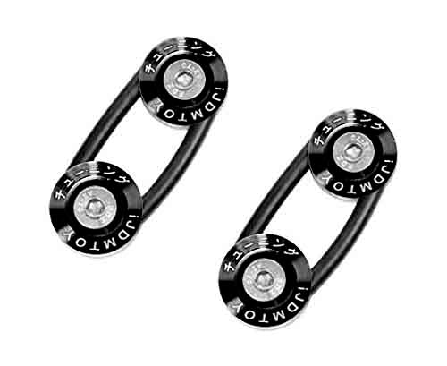 Black Finish JDM Quick Release Fasteners For Car Bumpers Trunk Fender Hatch Lids Kit.