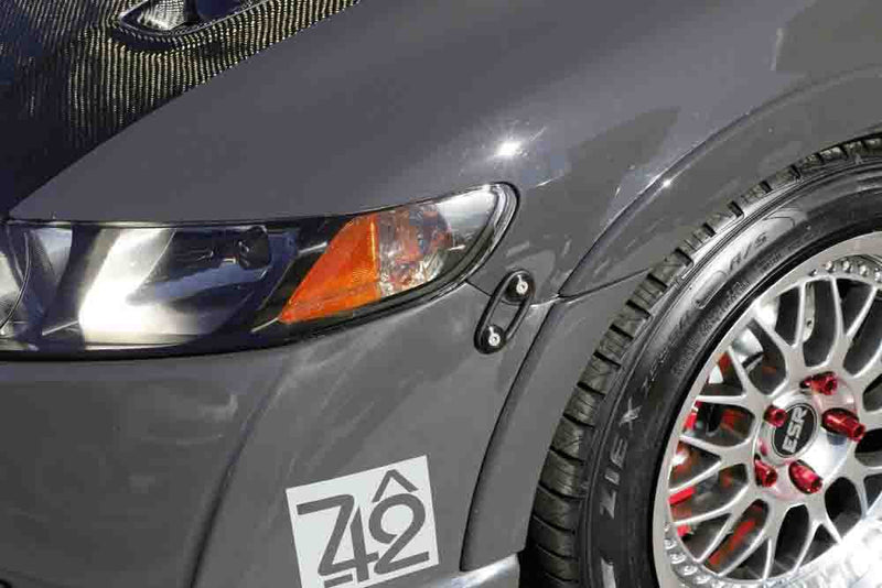 Black Finish JDM Quick Release Fasteners For Car Bumpers Trunk Fender Hatch Lids Kit.