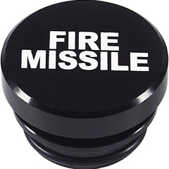Black Fire Missile Aluminum Car Cigarette Lighter Plug Replacement Push Button Fits Most Automotive Vehicles