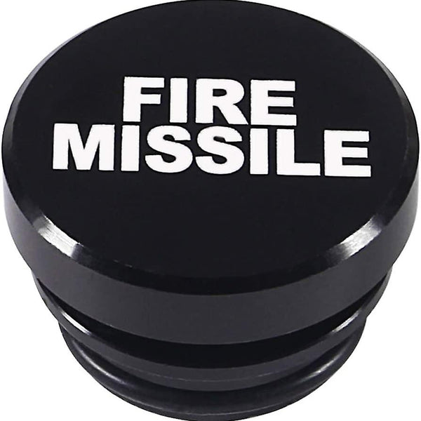 Black Fire Missile Aluminum Car Cigarette Lighter Plug Replacement Push Button Fits Most Automotive Vehicles