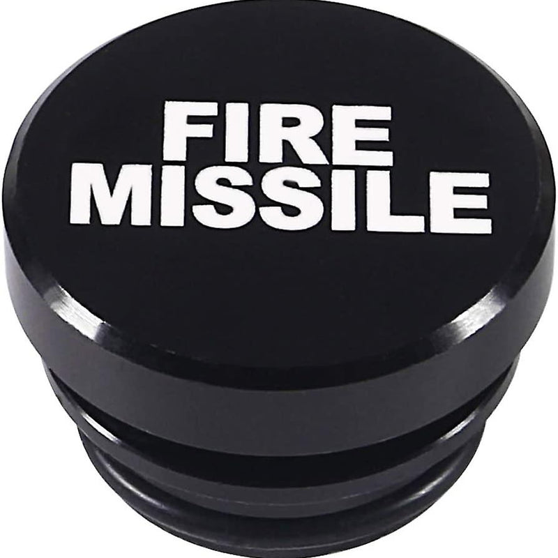 Black Fire Missile Aluminum Car Cigarette Lighter Plug Replacement Push Button Fits Most Automotive Vehicles