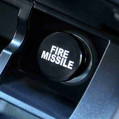 Black Fire Missile Aluminum Car Cigarette Lighter Plug Replacement Push Button Fits Most Automotive Vehicles