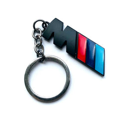 Black M POWER 3D Logo Emblem Metal Keychain For Bikes And Cars