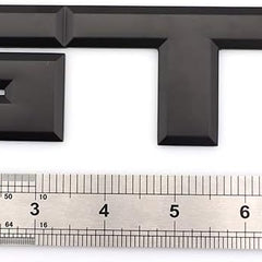 Black Metal GT Auto Rear Tailgate Badge Emblem Fender Trunk Lid Self Adhesive Sticker For Car