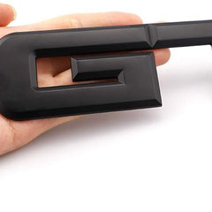 Black Metal GT Auto Rear Tailgate Badge Emblem Fender Trunk Lid Self Adhesive Sticker For Car