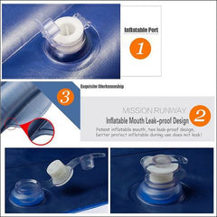 Black Multifunctional Inflatable Car Bed Mattress with Two Air Pillows, Car Air Pump and Repair Kit