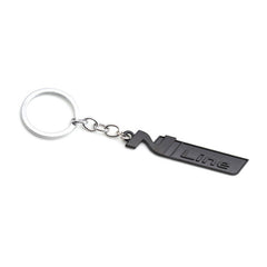 Black N Line 3D Logo Emblem Metal Keychain For Bikes And Cars