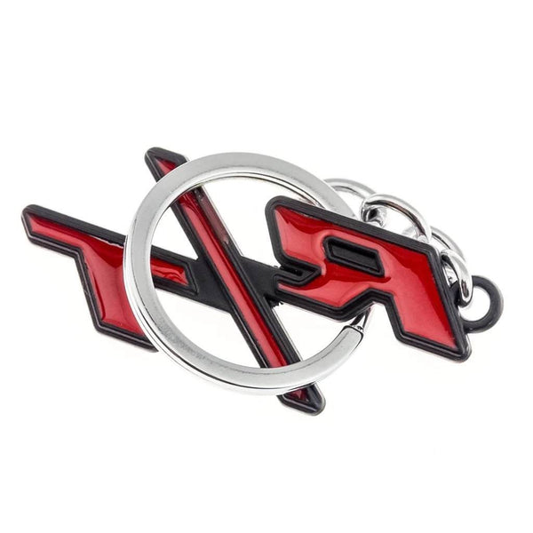 Black Red R/T 3D Logo Emblem Metal Keychain For Bikes And Cars