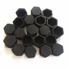 21mm BLACK 20pcs Universal Car Silicone Wheel Lugs Nuts Bolts Covers Protective Cap