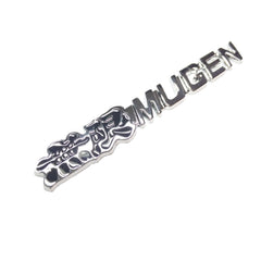 3D Muge Black And Silver Badge Emblem Metal Alloy Decal Sticker Logo.