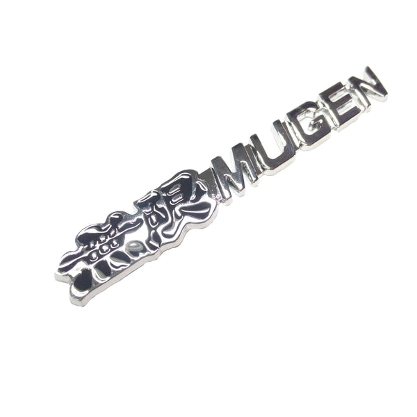 3D Muge Black And Silver Badge Emblem Metal Alloy Decal Sticker Logo.