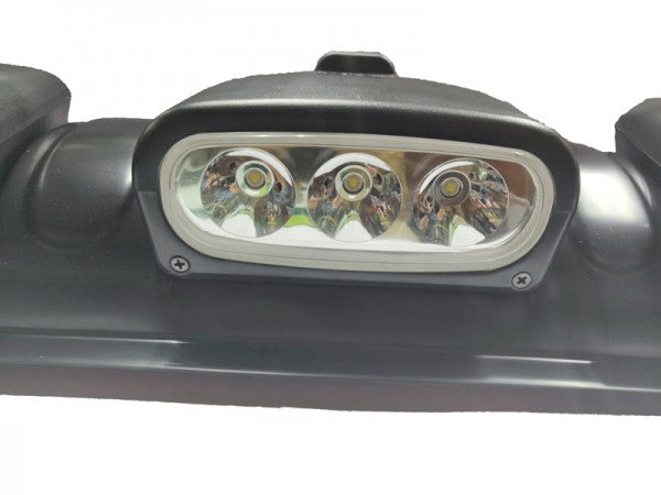 Blue 3 LED x 4 Lens Roof Light Offroad Spot Head Lamps Universal 4x4 Roof Top Bar Driving Fog Lights