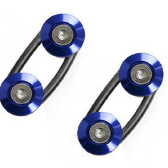 Blue Finish JDM Quick Release Fasteners For Car Bumpers Trunk Fender Hatch Lids Kit.