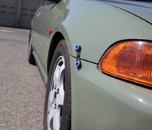 Blue Finish JDM Quick Release Fasteners For Car Bumpers Trunk Fender Hatch Lids Kit.