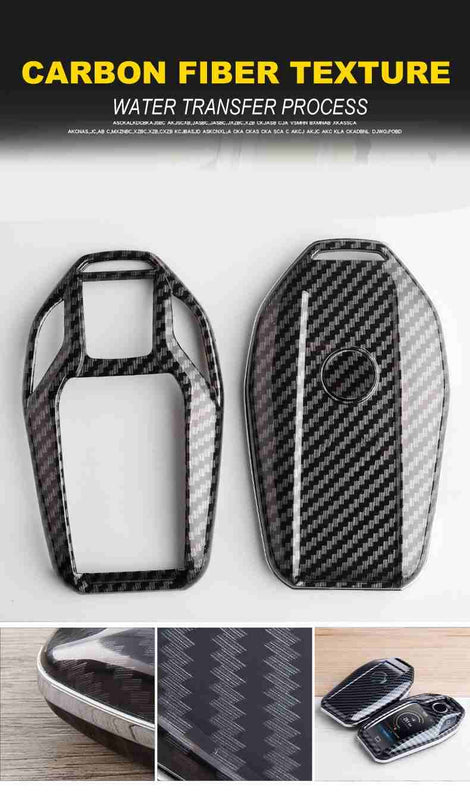 BMW LCD Display ABS Key Cover Case With Keychain