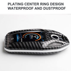 BMW LCD Display ABS Key Cover Case With Keychain