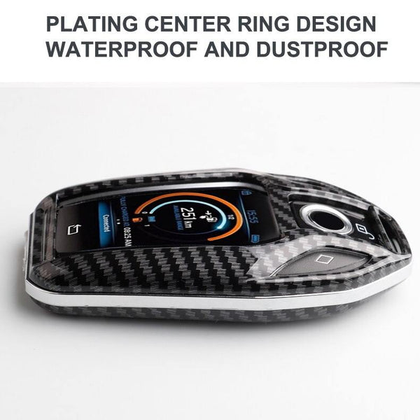 BMW LCD Display ABS Key Cover Case With Keychain