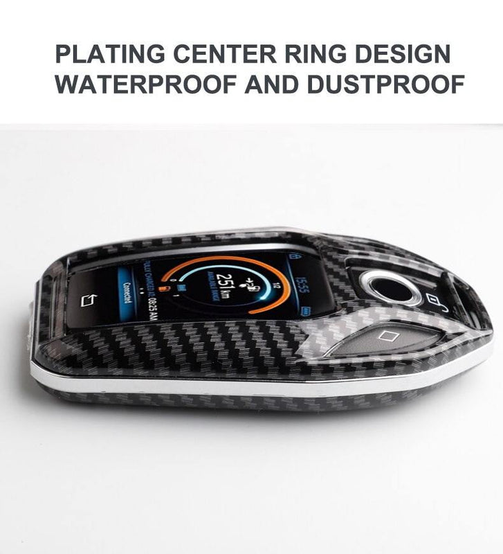 BMW LCD Display ABS Key Cover Case With Keychain