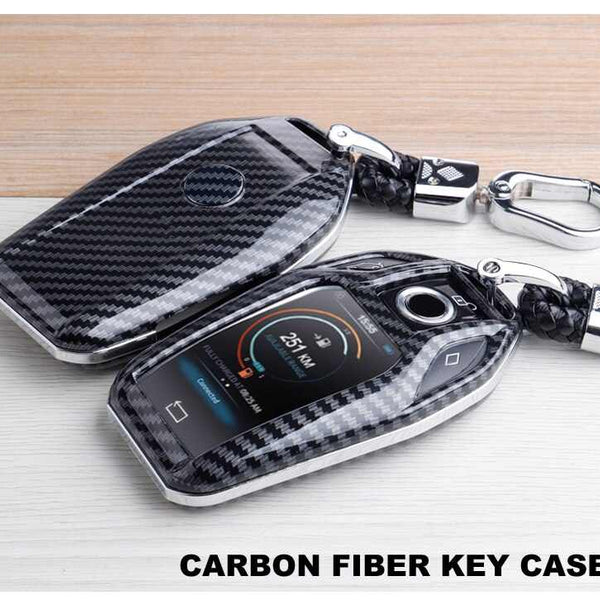 BMW LCD Display ABS Key Cover Case With Keychain