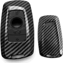 BMW Smart Key 4 Button ABS+Silicone Car Key Cover Case With Keychain For X4, X3, 5 Series, 6 Series, 3 Series, 7 Series