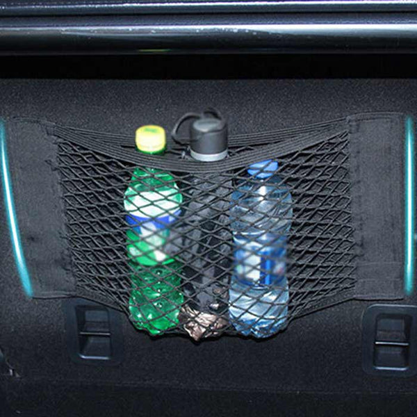 Universal Car Boot Seat Side Back Storage Net Mesh Bag Phone Holder Pocket Organizers